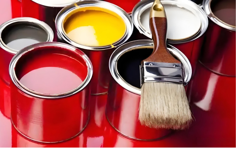 （添加丙烯酸增稠剂后的涂料）