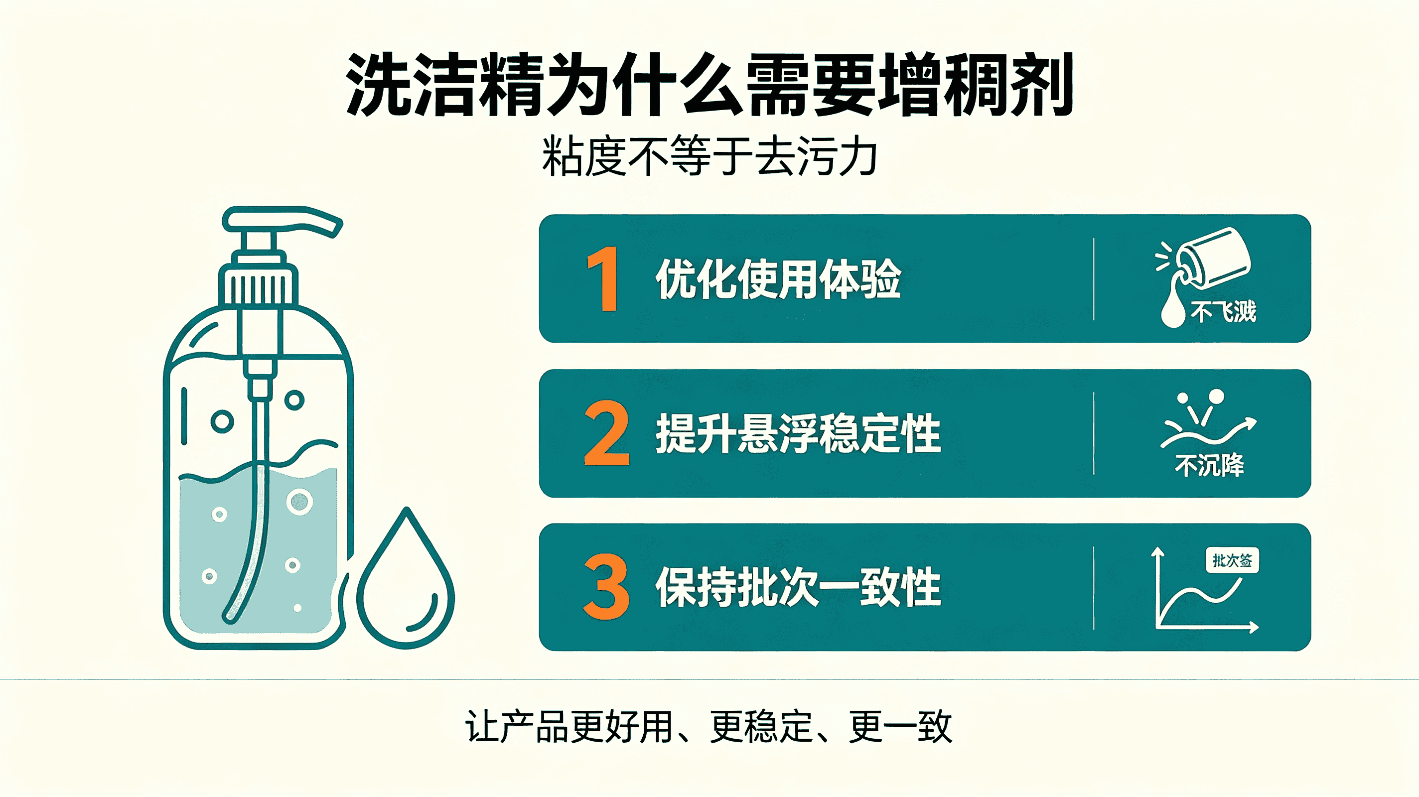 洗洁精为什么需要增稠剂